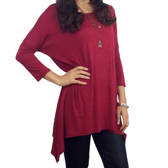 Dark Red Tunic - Picture 2 of 6